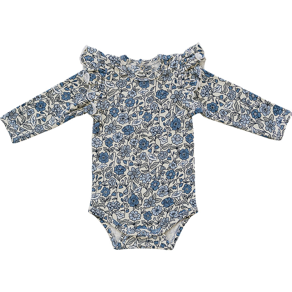 Bluebell Ruffle Sleeve Pointelle Bamboo Bodysuit