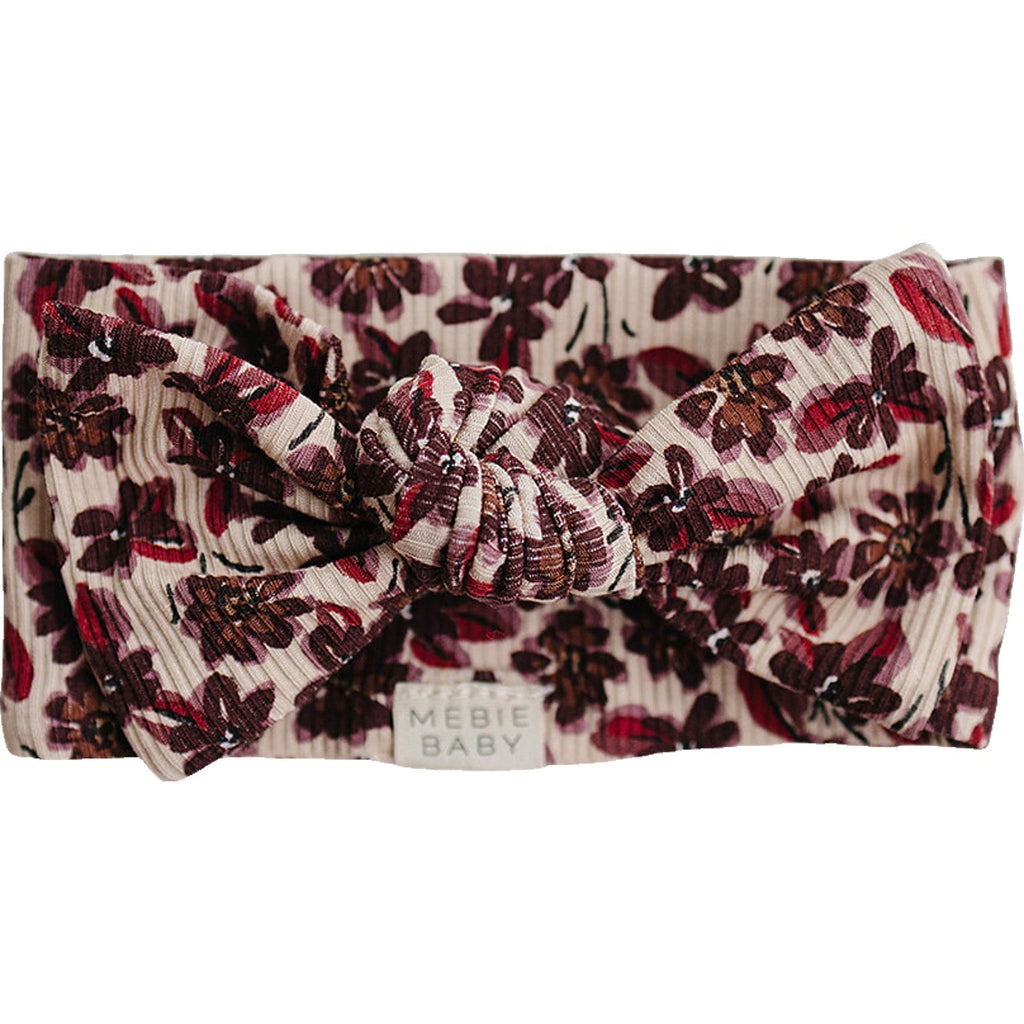 Antique Floral Ribbed Bamboo Head Wrap