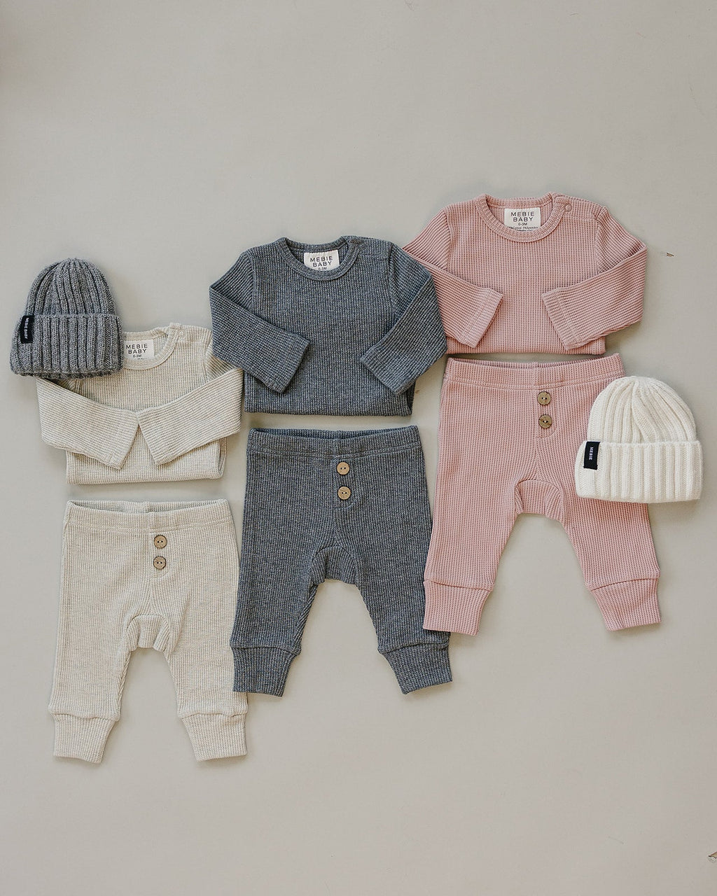 Heather Grey Bodysuit Waffle Set