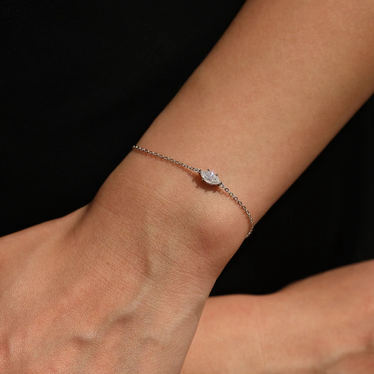 Fashion Lab Diamond Link Chain Bracelets